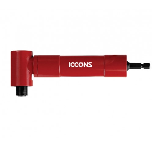 ICCONS RIGHT ANGLE DRILL ATTACHMENT BI-050 QUICK RELEASE 1/4'' X 63MM